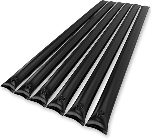 Pool Cover Weights Inground 8FT Water Tubes Cold-Resistant 0.7mm Leakproof Construction,Twist-Cap Water Bags for Secure Fit - Swimming Pool Water Bags for Winter Water Weights Black 12 Pack in Saudi Arabia