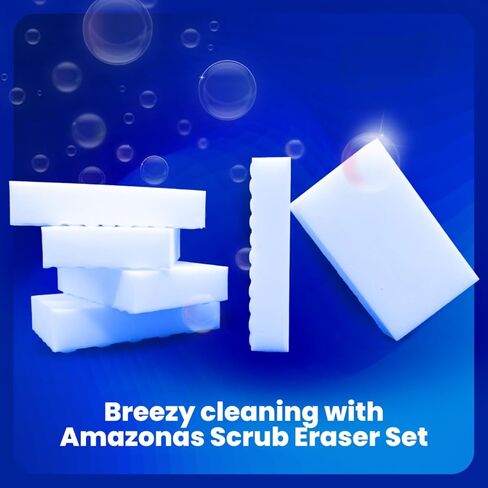 18‑Pack Magic Sponge Eraser Cleaner – High‑Density Melamine Cleaning Pads for Kitchen, Bathroom, Walls, Floors & Shoes – Heavy‑Duty, Chemical‑Free Scouring Sponges in Saudi Arabia