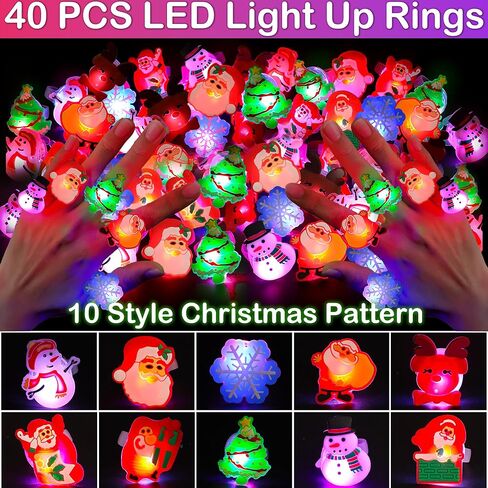 100 قطعة من هدايا حفلات الكريسماس، لوازم حفلات الكريسماس، توهج في الظلام، ألعاب كبيرة بإضاءة LED، أساور دائرية للأولاد والبنات، جوائز الفصول المدرسية، هدايا عيد الميلاد in Kuwait