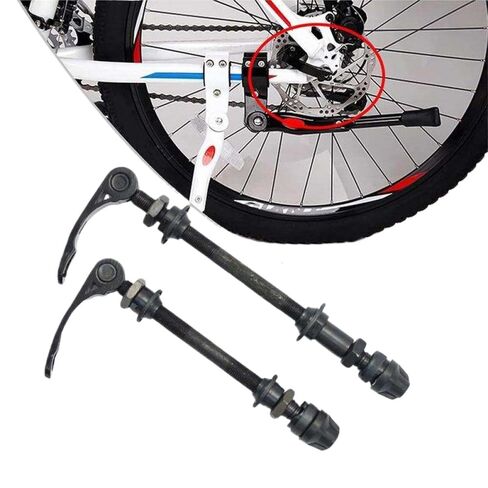 1 Set Bicycle Quick Release Skewers Front Rear Axles with 25mm 1/4 Hub Bearings Compatible with 6 7 8 Speed MTBs Bike Replacement Parts Tools in Saudi Arabia