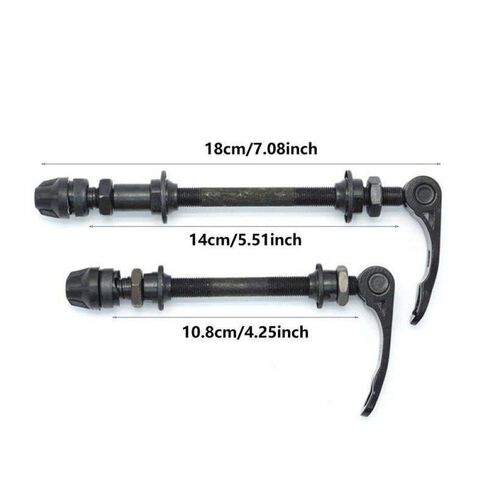 1 Set Bicycle Quick Release Skewers Front Rear Axles with 25mm 1/4 Hub Bearings Compatible with 6 7 8 Speed MTBs Bike Replacement Parts Tools in Saudi Arabia