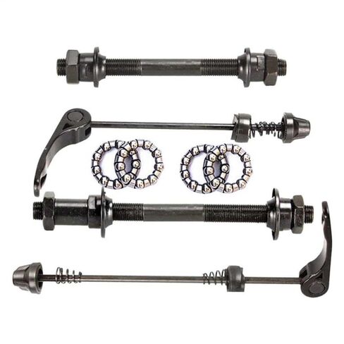 1 Set Bicycle Quick Release Skewers Front Rear Axles with 25mm 1/4 Hub Bearings Compatible with 6 7 8 Speed MTBs Bike Replacement Parts Tools in Saudi Arabia