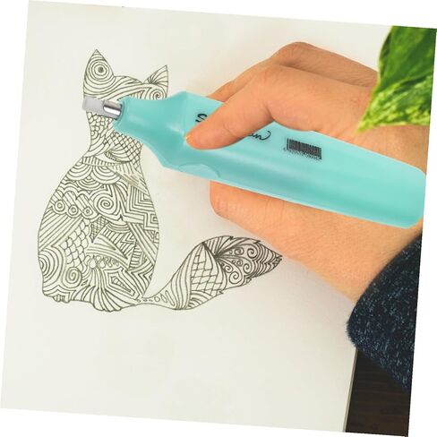 jojofuny Portable Electric Eraser for Students Sketching and Drawing Compact and Quiet School Stationery Battery Operated Decorative Eraser for Art and Office Use Green in Saudi Arabia