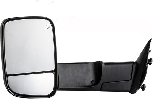 JZSUPER مرايا السحب للسائق على الجانب الأيسر مناسبة لـ 2010-2018 Ram 1500 2500 3500، 2009 2010 Dodge Ram 1500 مع مصباح بركة طاقة ساخن، أضواء إشارة الانعطاف، مستشعر درجة الحرارة، شاحنة بيك اب قابلة للطي in Kuwait