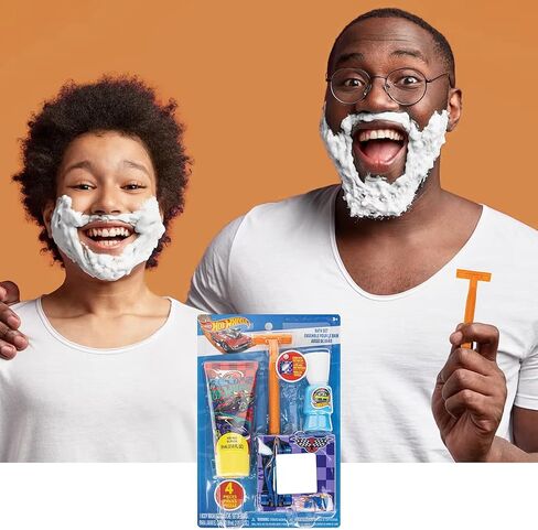 Hot Wheels My First Shaving Kit, Little Boy Pretend Shave Kit, Fake Toy Razor, Safe for Kids Ages 3+ in Saudi Arabia