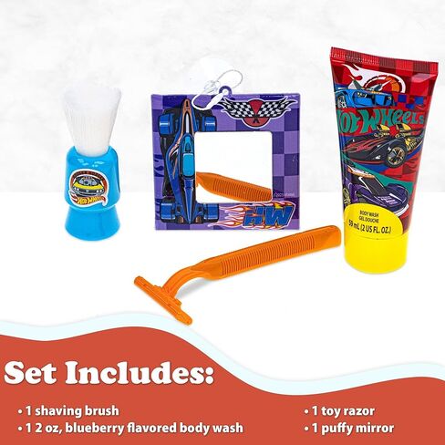 Hot Wheels My First Shaving Kit, Little Boy Pretend Shave Kit, Fake Toy Razor, Safe for Kids Ages 3+ in Saudi Arabia