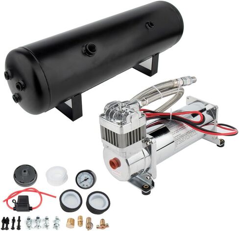 STAYTOP 3 Gallon Train Air Horn Tank with 200 PSI Air Compressor Onboard System Kit for Car Train Truck Horn in Saudi Arabia