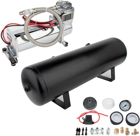 STAYTOP 3 Gallon Train Air Horn Tank with 200 PSI Air Compressor Onboard System Kit for Car Train Truck Horn in Saudi Arabia