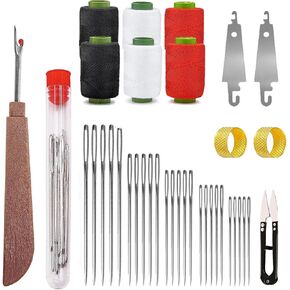38PCS Big Eye Steel Sewing Needles Kit, Stainless Steel Needles for Hand Sewing, Embroidery Needles Needle and Thread Kit Sewing Kit, Portable DIY Hand Made Craft Set,for Handcraft Lovers (1 Set) in Kuwait