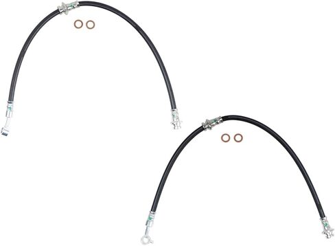 TRQ Brake Hose Set Compatible with 2012-2021 Nissan Versa 2014-2019 Versa Note in Saudi Arabia