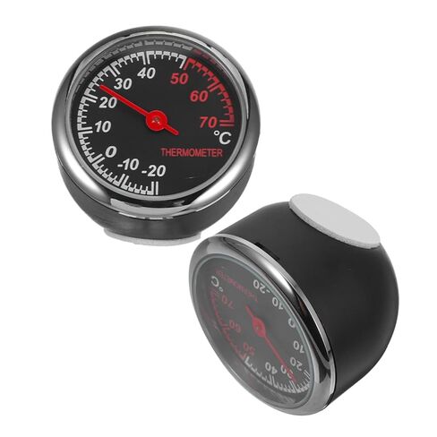 2pcs Automotive Temperature Gauge Car Thermometer with Clear Dual Display Vehicle Temp Monitor for Accurate Interior Temperature Reading in Saudi Arabia