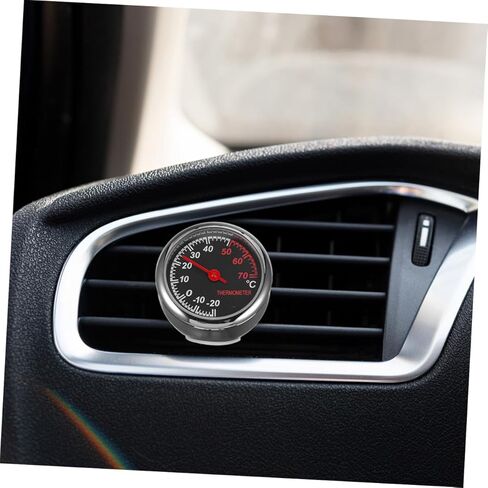 2pcs Automotive Temperature Gauge Car Thermometer with Clear Dual Display Vehicle Temp Monitor for Accurate Interior Temperature Reading in Saudi Arabia