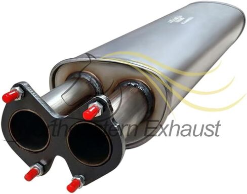 Exhaust Resonator Pipe Compatible for 2007-2014 Volvo XC90 3.2L | Stainless Steel | Northeastern Exhaust | Free Gasket and Sleeve Included | Direct-Fit Replacement in Saudi Arabia