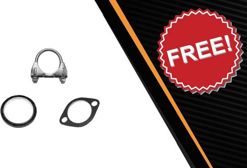 Northeastern Exhaust | Stainless Steel Resonator Pipe & Muffler Exhaust System Kit Compatible for Nissan Sentra 2000-2006 1.8L | Automotive Replacement Part | Free Gaskets & Clamp Included in Saudi Arabia