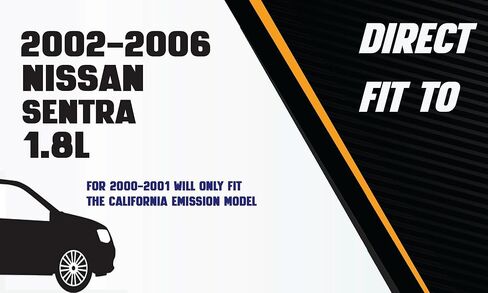 Northeastern Exhaust | Stainless Steel Resonator Pipe & Muffler Exhaust System Kit Compatible for Nissan Sentra 2000-2006 1.8L | Automotive Replacement Part | Free Gaskets & Clamp Included in Saudi Arabia