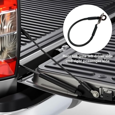 65770-04030 Tailgate Cable Strap, Tailgate Replacement Parts, Rear Tailgate Cables Straps, Fit for 1995-2004 Toyota Tacoma, Replace 6577004030, 38531 (2 Pcs) in Saudi Arabia