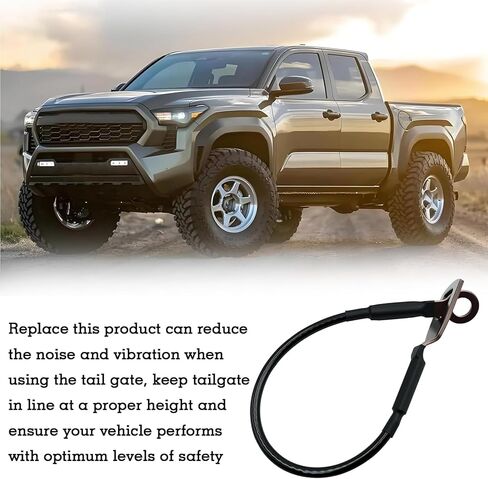 65770-04030 Tailgate Cable Strap, Tailgate Replacement Parts, Rear Tailgate Cables Straps, Fit for 1995-2004 Toyota Tacoma, Replace 6577004030, 38531 (2 Pcs) in Saudi Arabia
