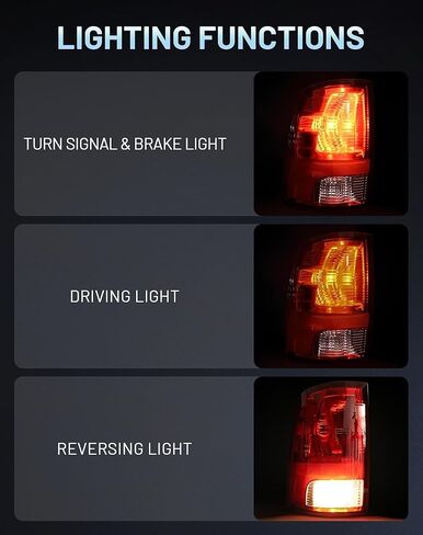 Tail Light Assembly Pair Compatible with Dodge Ram 1500 09-18, 2500 3500 10-18, 1500 Classic 19-22, Replaces CH2819124 CH2818124, Driver & Passenger Side (Halogen Models Only) in Saudi Arabia
