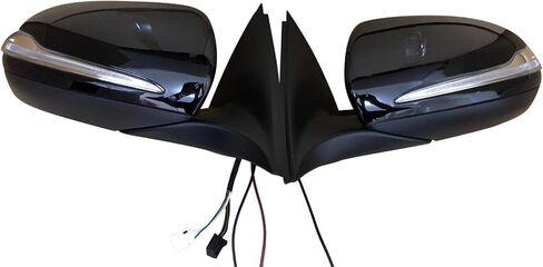 Side Door Mirror Set for 2015-2021 Mercedes Benz GLC Class GLC200 GLC260 GLC300 GLC350 GLC63S - Power Heated, Exterior Replacement Mirrors (Not for GLC Coupe) in Saudi Arabia