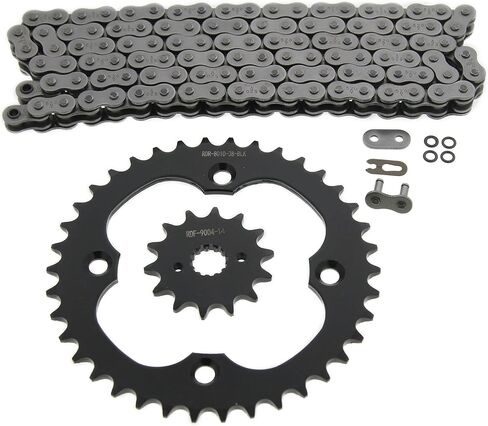 2006-2010 fits Suzuki LTR450 450 QuadRacer O-Ring Chain & Black Sprocket 14/38 in Saudi Arabia