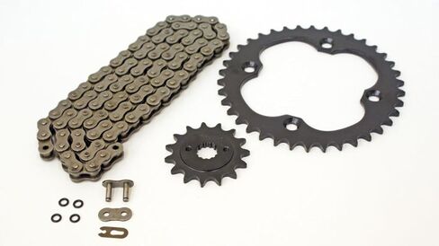 2006-2010 fits Suzuki LTR450 450 QuadRacer O-Ring Chain & Black Sprocket 14/38 in Saudi Arabia