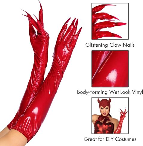 Leg Avenue Women's Vinyl Claw Gloves in Saudi Arabia