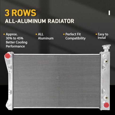 Radiator For 1988-1997 Chevy GMC C1500 C2500 K1500 K2500 4.3L 5.7L, 3 Rows Aluminum Radiator in Saudi Arabia