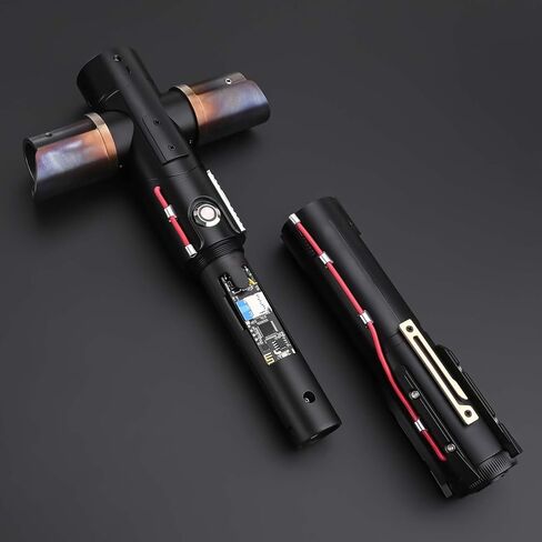 Heavy Dueling Light Saber Motion Control Smooth Swing Crossguard Light Saber with 12 RGB Colors 16 Sound Fonts Heavy Metal Handle and Replaceable Blade, Light Sabers for Adults in Saudi Arabia