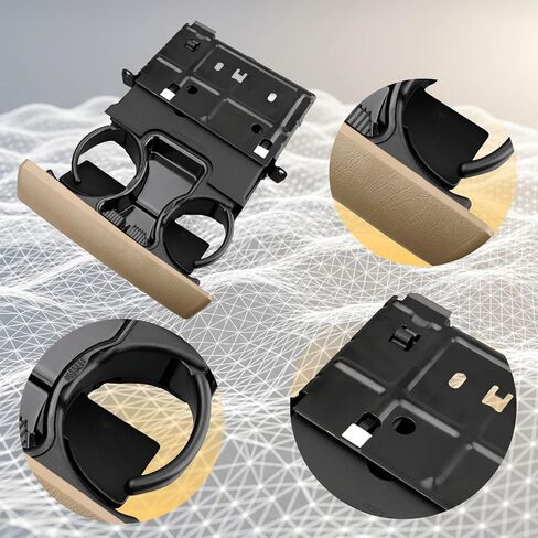 5C3Z-2504810-AAF Brown Dashboard Cup Holder Compatible with F-250 F-350 F-450 F-550 Super Duty 2005 2006 2007 in Saudi Arabia