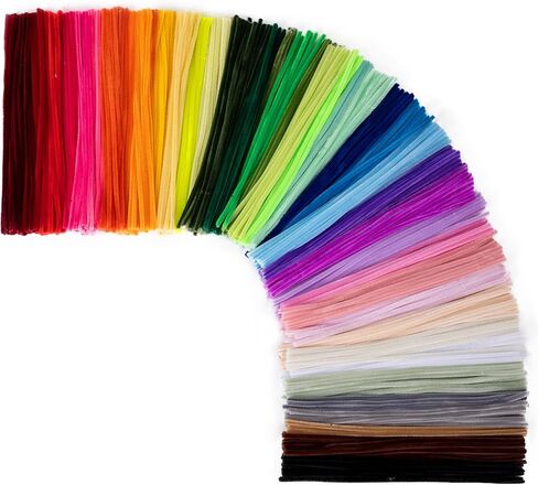 Caydo 1000 pcs Pipe Cleaners Craft Bulk,Kids Toys & Games Gifts Arts Crafts,20 Assorted Colors Chenille Stems Art Supplies for Projects Creative DIY Room Decor,Christmas Decorations in Saudi Arabia