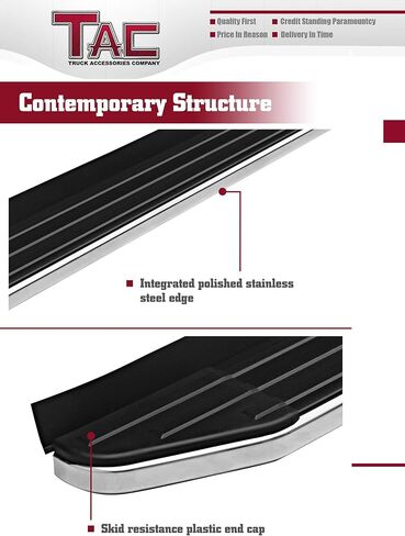 TAC Cobra Running Boards Compatible with 2011-2021 Grand Cherokee (Incl. 22 WK & Exclude Limited X, High Altitude, Summit, SRT, SRT8, Trackhawk and Trailhawk) SUV Side Steps Nerf Bars Step Rails in Saudi Arabia