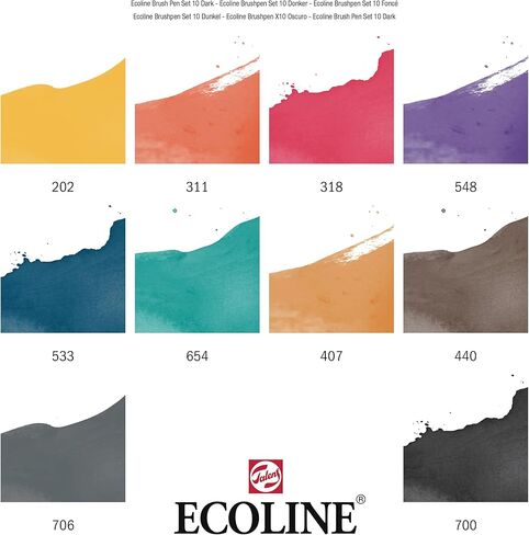 Ecoline Brush Pen Set of 10, Fashion Colors (11509808) in Saudi Arabia