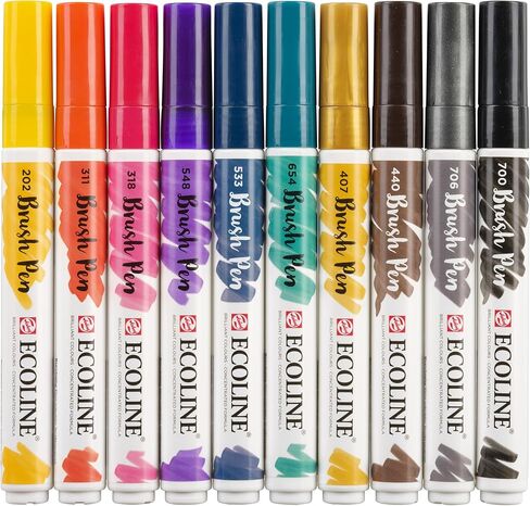 Ecoline Brush Pen Set of 10, Fashion Colors (11509808) in Saudi Arabia