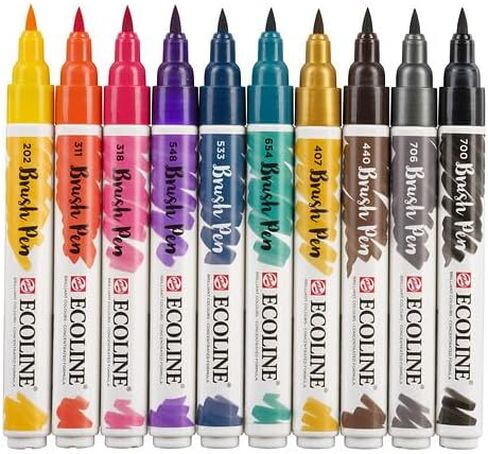 Ecoline Brush Pen Set of 10, Fashion Colors (11509808) in Saudi Arabia