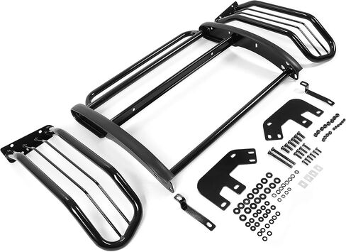 Kojem Grille Guard متوافق مع 1994-2001 Dodge Ram 1500 (ليست رياضية)، 1994-2002 Ram 2500 3500 مصد فولاذي مصبغة شواء حماية فرشاة الثور لن يناسب مصدات الرياضة in Saudi Arabia