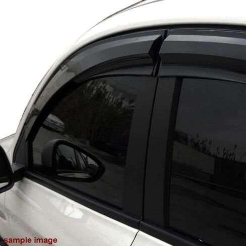 for Ford Transit 2014 2015 2016 2017 Wind Deflector Car Side Window Visor Vent Shade Rain Guard Bright Black 4pcs in Saudi Arabia