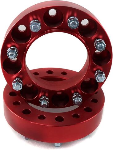 2" Wheel Spacers 8 Lug for Skid Steer Loader, Bolt Pattern 8x8 丨Hub Bore 6"/154mm, Compatible with Bobcat Case CAT John Deere New Holland (Pack of 2) in Saudi Arabia