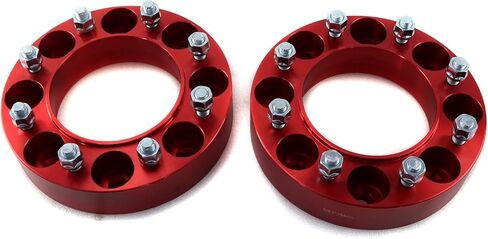 2" Wheel Spacers 8 Lug for Skid Steer Loader, Bolt Pattern 8x8 丨Hub Bore 6"/154mm, Compatible with Bobcat Case CAT John Deere New Holland (Pack of 2) in Saudi Arabia