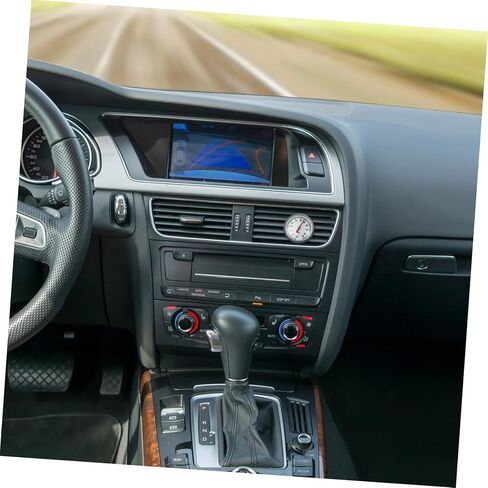 Unomor Mechanical Car Thermometer Clock Shape for Interior Decoration Battery Air Conditioner Temperature Gauge Easy Installation Auto Accessory in Red for Vehicle and Home Use in Saudi Arabia