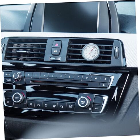 Unomor Mechanical Car Thermometer Clock Shape for Interior Decoration Battery Air Conditioner Temperature Gauge Easy Installation Auto Accessory in Red for Vehicle and Home Use in Saudi Arabia