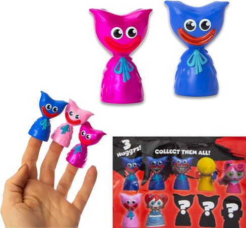 Nintendo Poppy Play Time Blind Bag Party Favors - Bundle with 3 Horror Video Game Mini Toys Plus More | Poppy Playtime Finger Puppets for Kids, Boys, Girls in Saudi Arabia