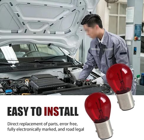 10 قطع 1157 لمبات إضاءة، P21/5W S25 12V 21/5W BAY15D مصابيح إشارة الانعطاف، لمبة إضاءة فرامل عالية ومنخفضة الذيل، مصابيح إشارة هالوجين عالمية (أبيض) in Kuwait