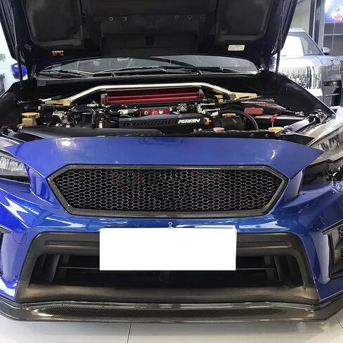 المصد الأمامي للسيارة الشبكة العلوية لسوبارو امبريزا WRX STI 2018-2021 مظهر أسود لامع من ألياف الكربون الأسود in Saudi Arabia