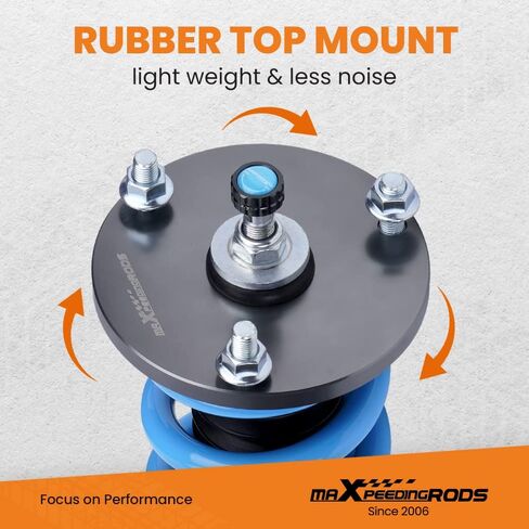 maxpeedingrods Coilovers لـ Lexus IS250/IS350 RWD 2006-2013، لـ Lexus GS300/GS350 2008-2014، طقم تعليق كويلوفيرز قابل للتعديل من 24 مستوى، مجموعات خفض قابلة للتعديل للارتفاع باللون الأزرق in Kuwait