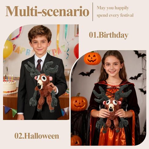 99 Nights Plush, 99 Nights Deer Monster Stuffed Animal 14.2 Inches, Halloween, Easter, Birthday Surprise Gifts for Boys, Girls, and Game Fans in Saudi Arabia