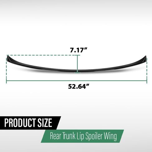 GRAND ORANGE Rear Trunk Spoiler Wing Compatible with BMW X5 G05 2019 2020 2021 2022 2023 2024 Rear Spoilers for Cars Glossy Black in Saudi Arabia