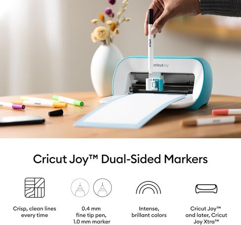 Cricut® Dual-Sided Markers, Ultimate Marker Set (22 ct) - 1.0mm Marker Tip + 0.4mm Fine Point Pen Tip - For use with Maker, Explore, & Venture Machines in Saudi Arabia