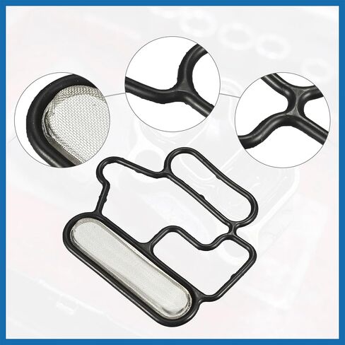 Auto Solenoid Gasket Spool Valve Filter Screen Fit for Honda Accord - Pack of 1 Black Item Replacement in Kuwait