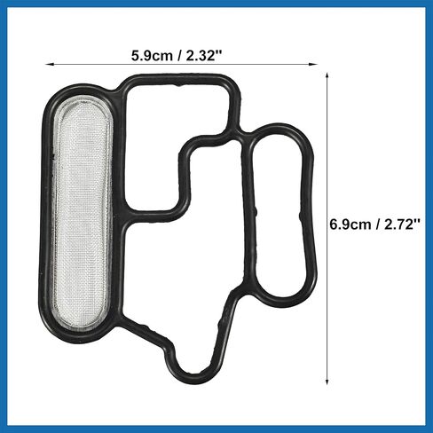 Auto Solenoid Gasket Spool Valve Filter Screen Fit for Honda Accord - Pack of 1 Black Item Replacement in Kuwait