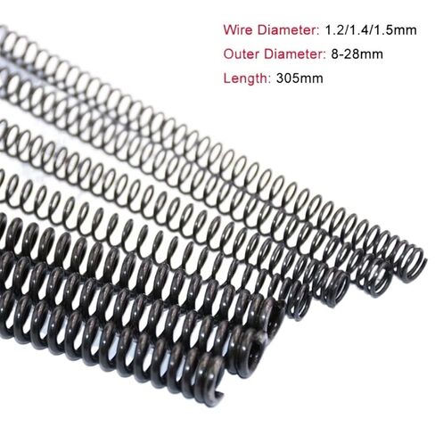 Cgshop-Compressed Spring Y-Type Compression Spring 65 Manganese Steel Pressure Spring Wire Diameter 1.2/1.4/1.5mm Length 305mm, Good Elasticity and More Durable(1.5x15x305mm,3 Pcs) in Kuwait